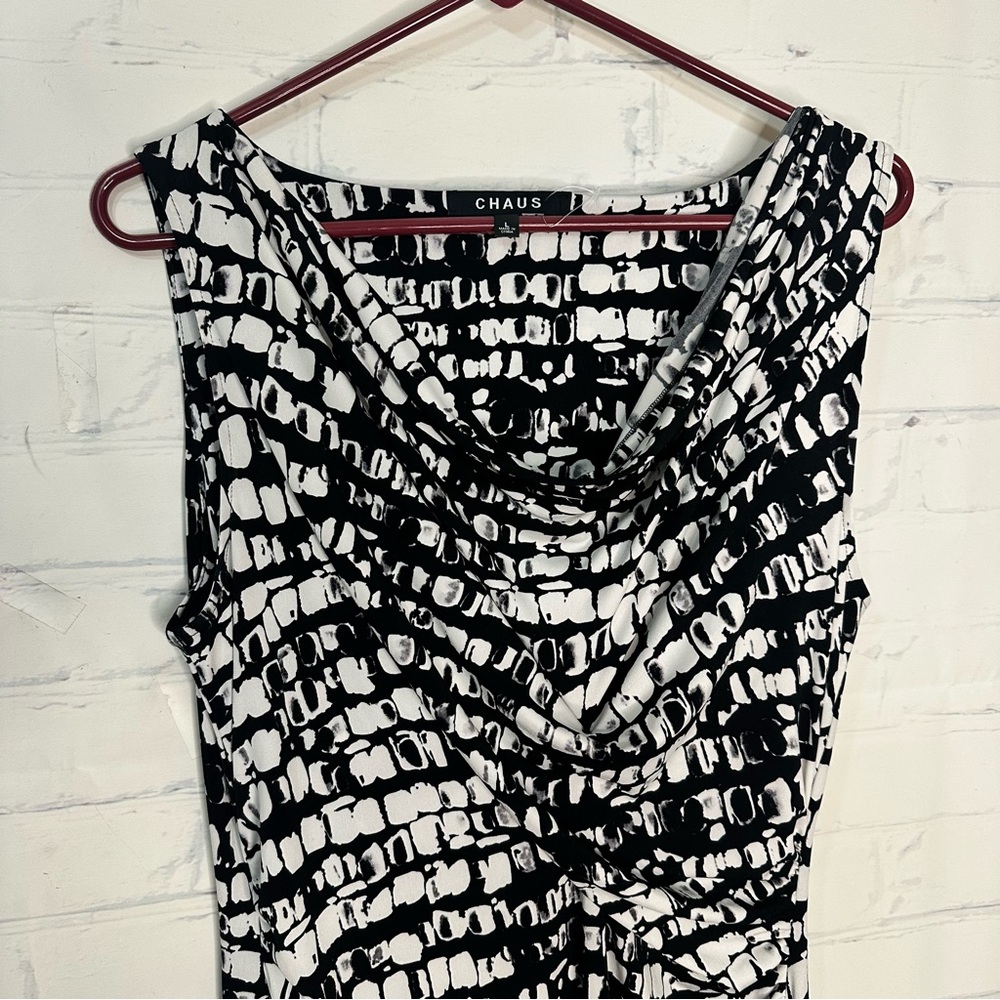 Women’s Chaus Size Large Black & White Dress - Picture 4 of 7
